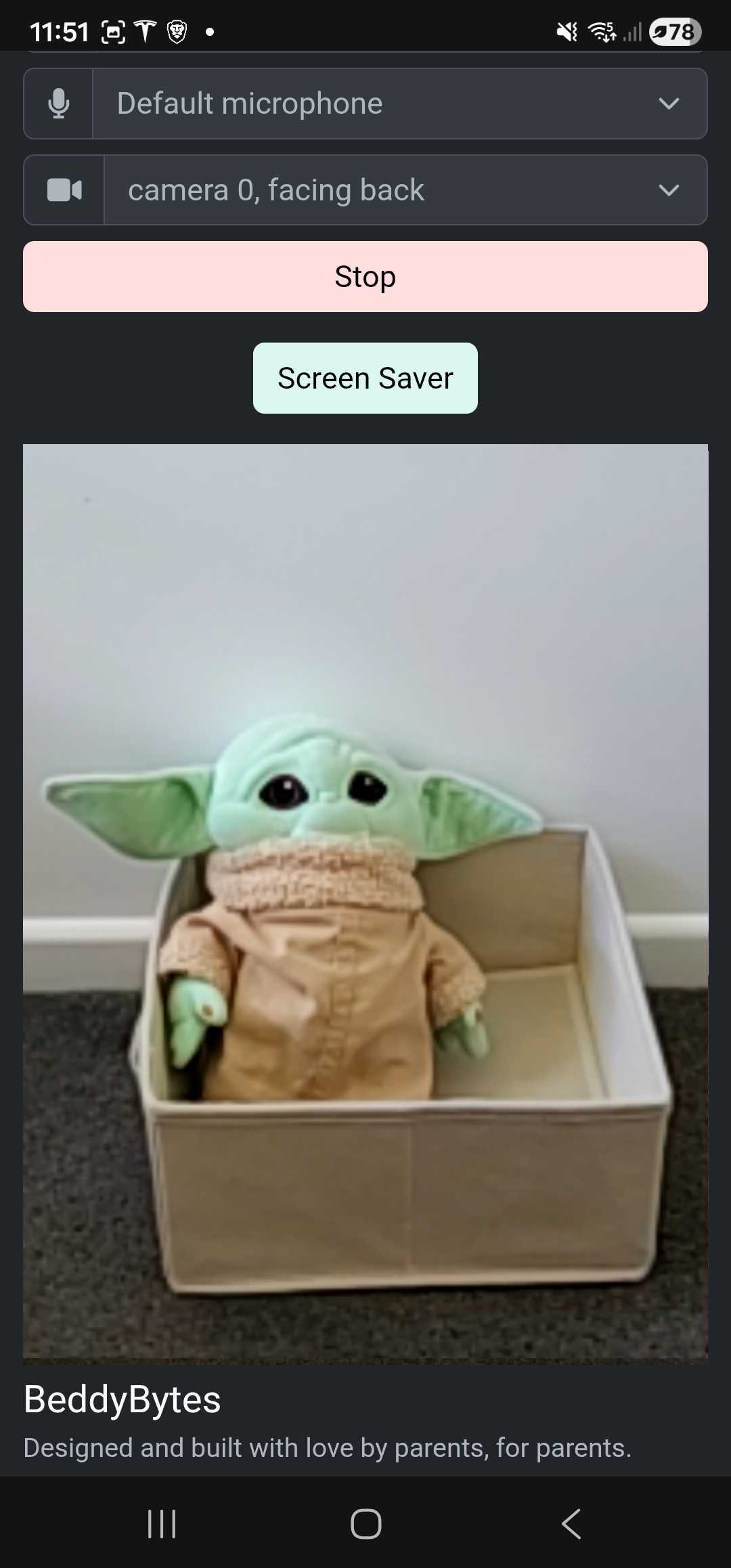 Baby station view zoomed in