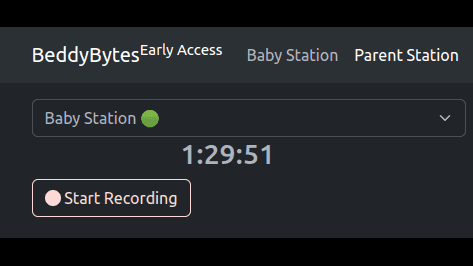 baby monitor recording